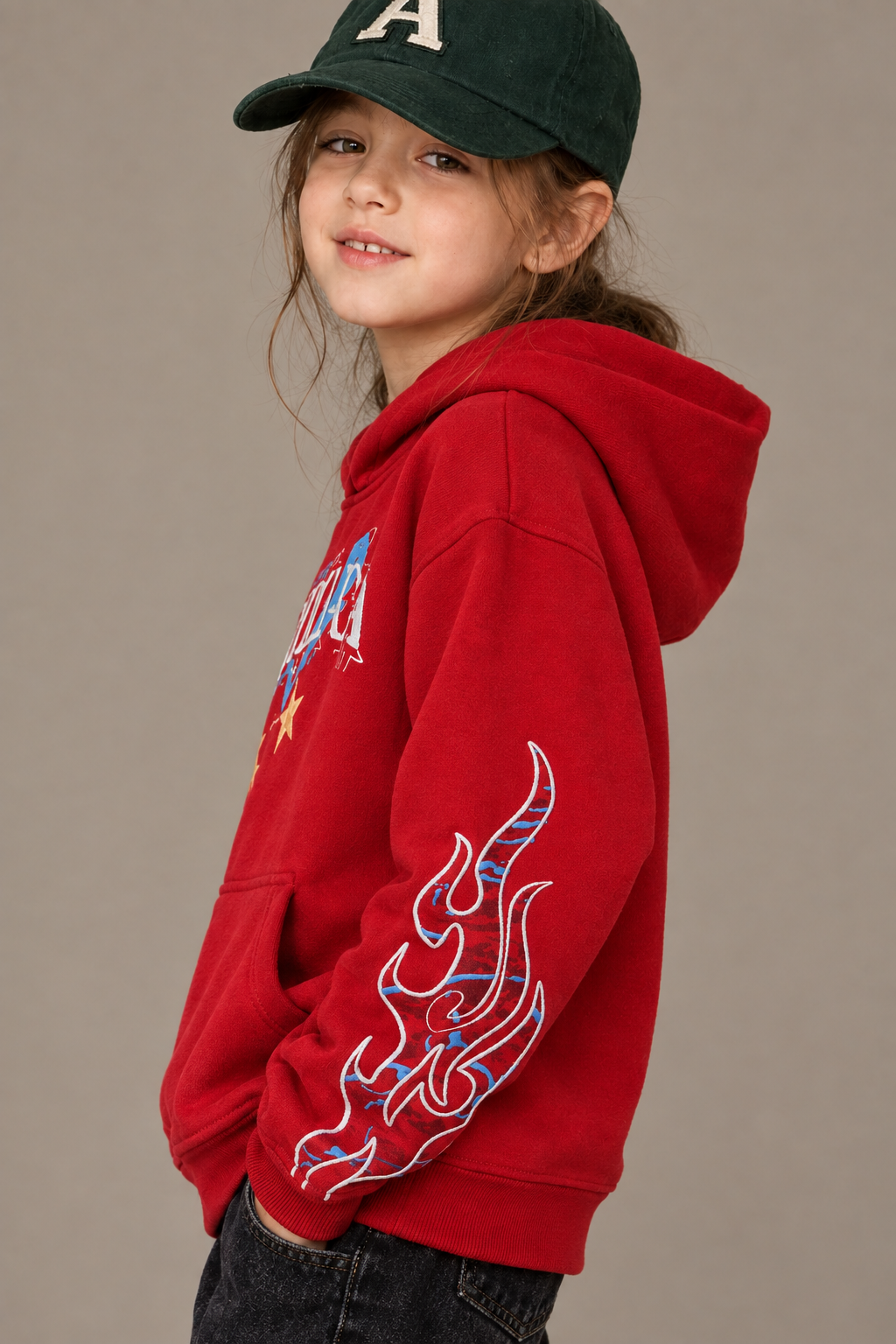 Mistica Red Kids' Hoodie