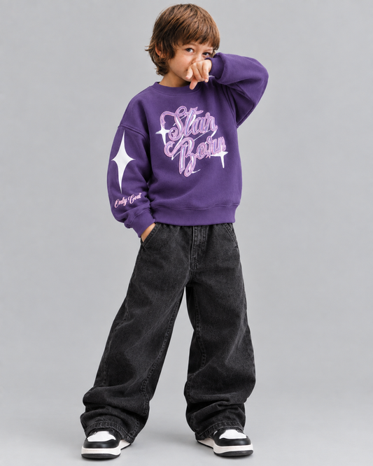 Purple Starborn Kids' Sweatshirt