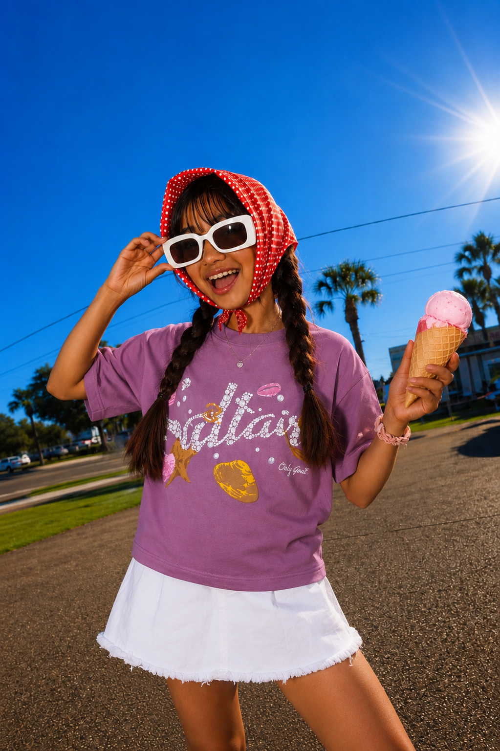 Mauve Saltair Beach Kids’ T-Shirt