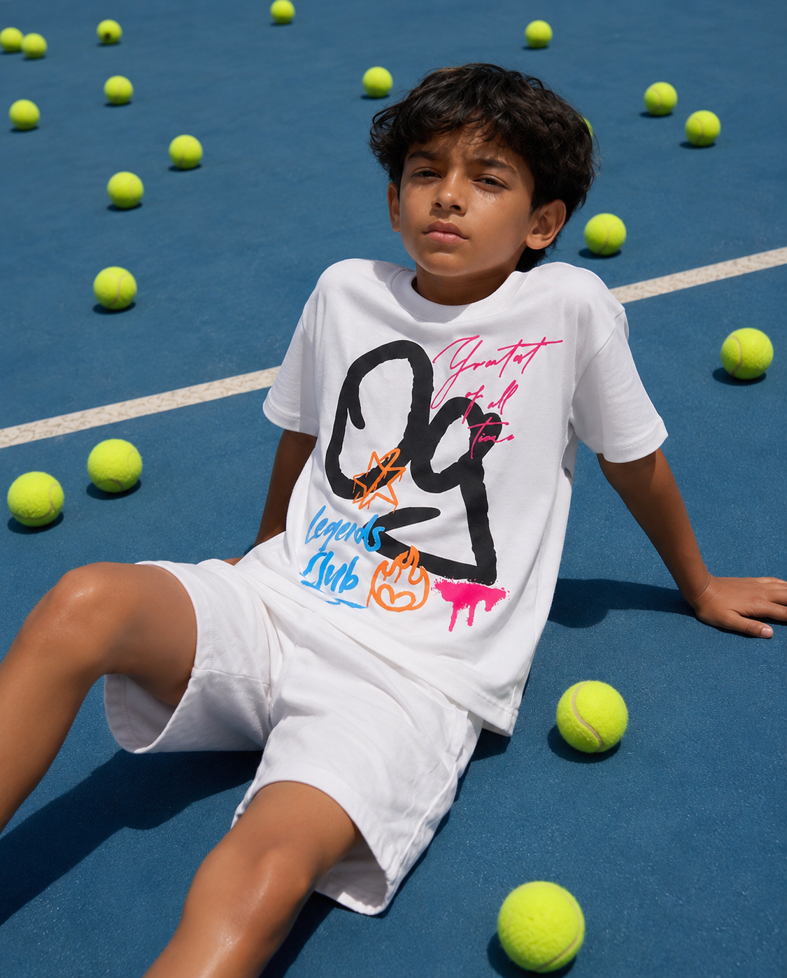 White OG Scribble Kids’ T-Shirt