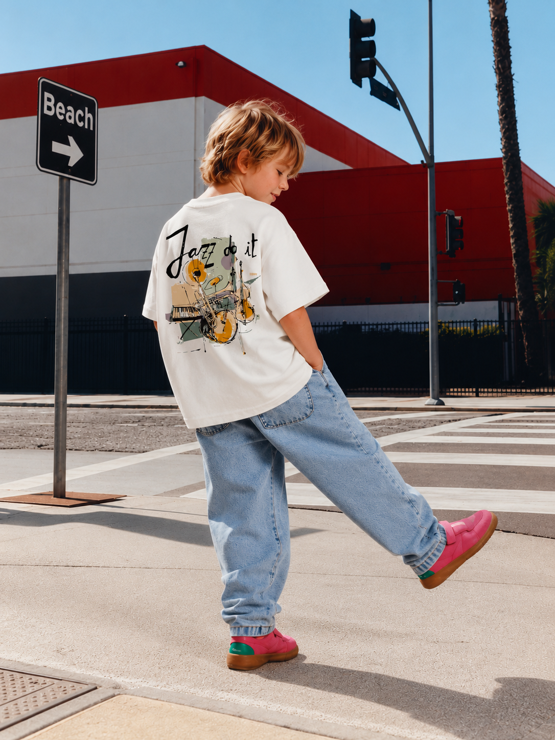 White Jazz Do It Music Kids’ T-Shirt