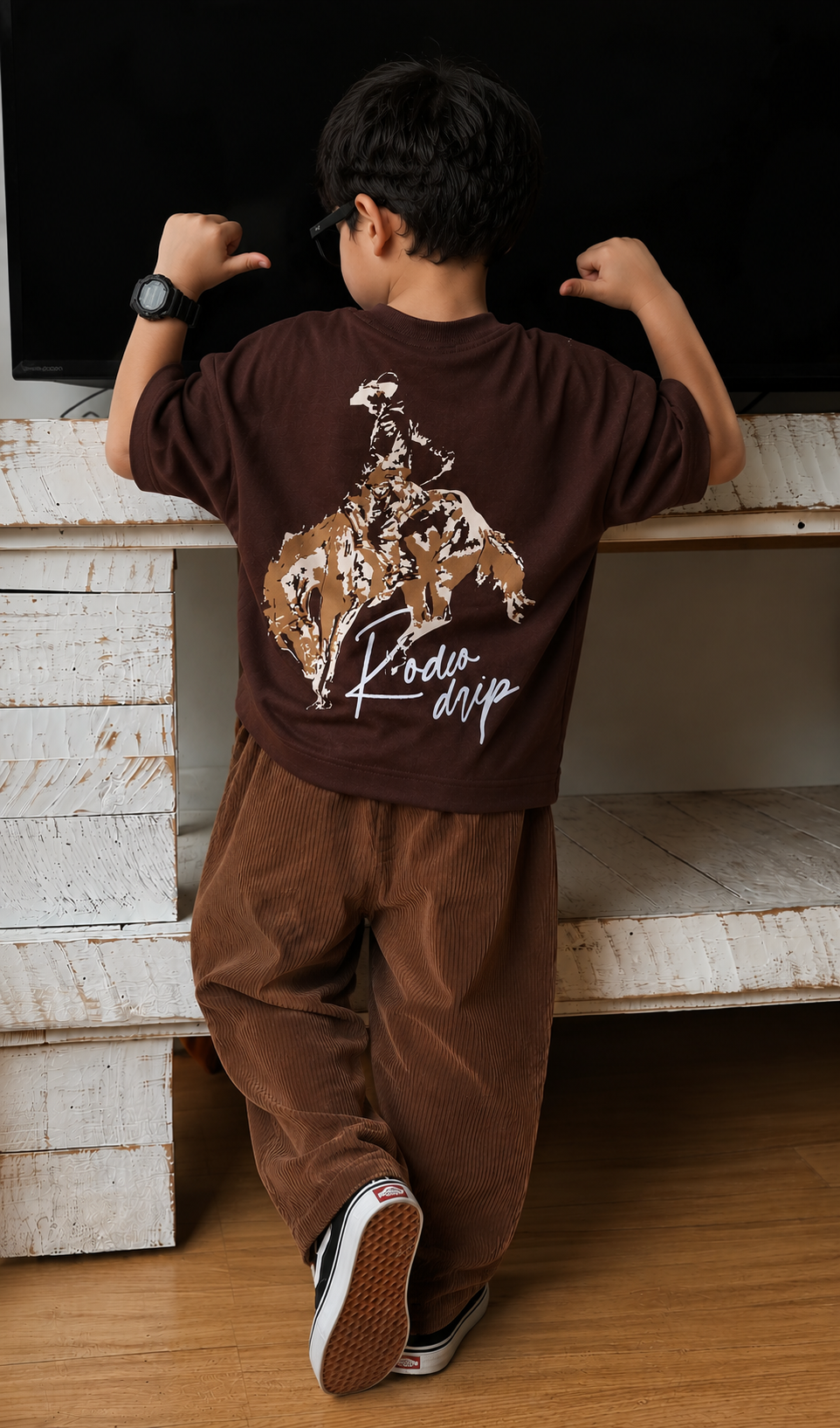 Brown Cowboy Kids’ T-Shirt