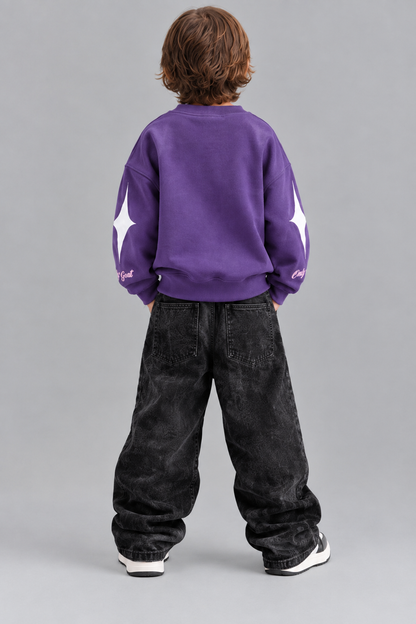 Purple Starborn Kids' Sweatshirt