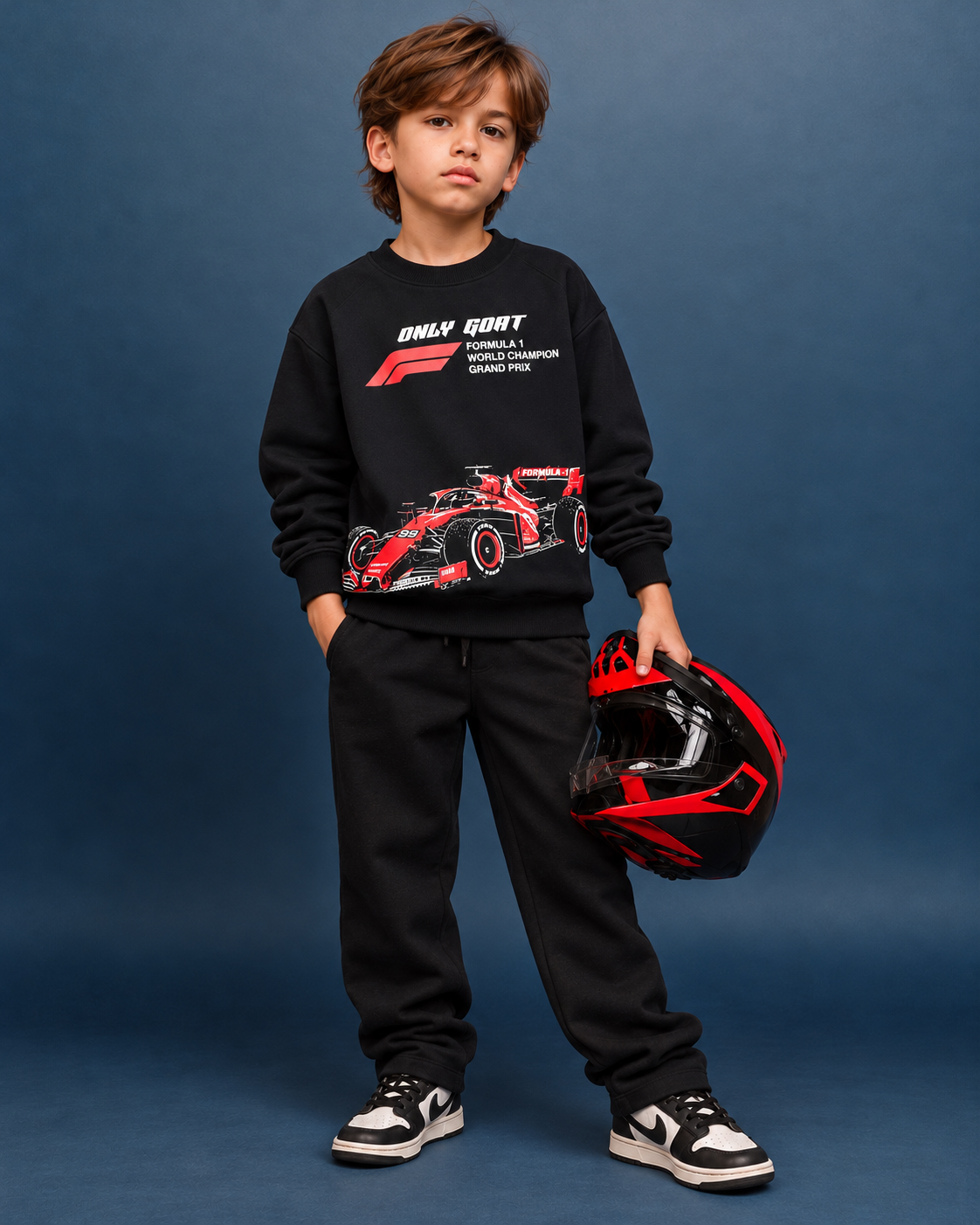 OG Black Racing Graphic Sweatshirt