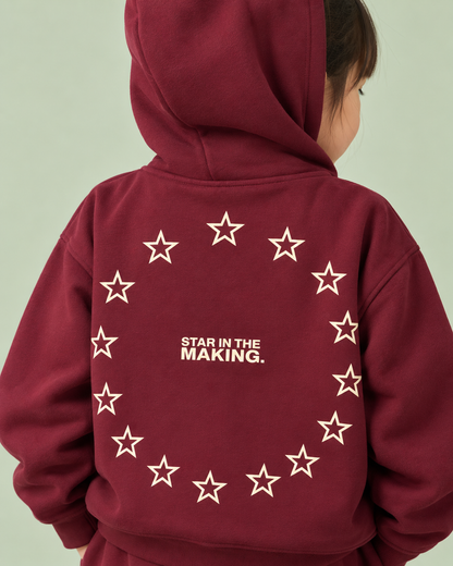 OG Maroon “Born To Shine” Hoodie Co-ord Set