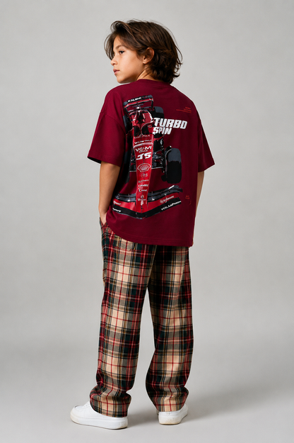Maroon Car Kids’ T-Shirt