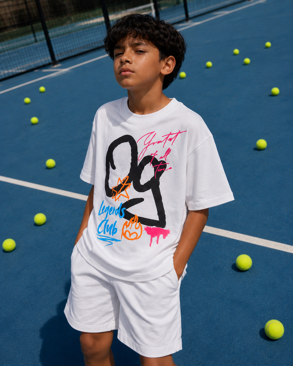 White OG Scribble Kids’ T-Shirt