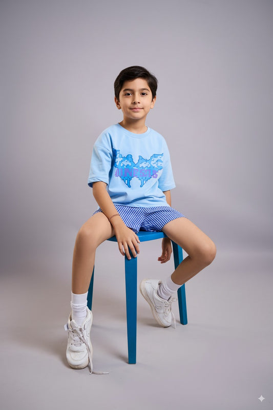 Genesis Butterfly – Sky Blue Kids’ T-Shirt