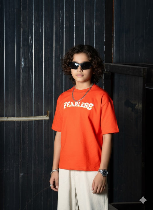 Orange Fearless T-shirt 