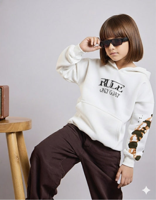 White Tiger Kids' Hoodie