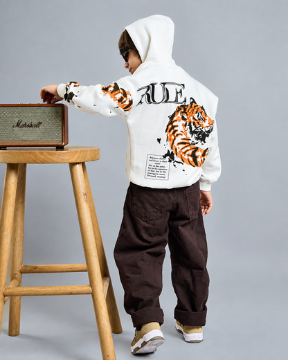 White Tiger Kids' Hoodie
