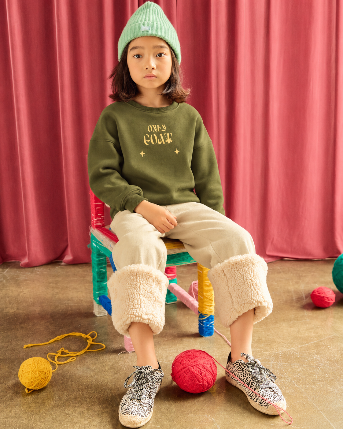 Olive Turtle Kids' Sweatshirt