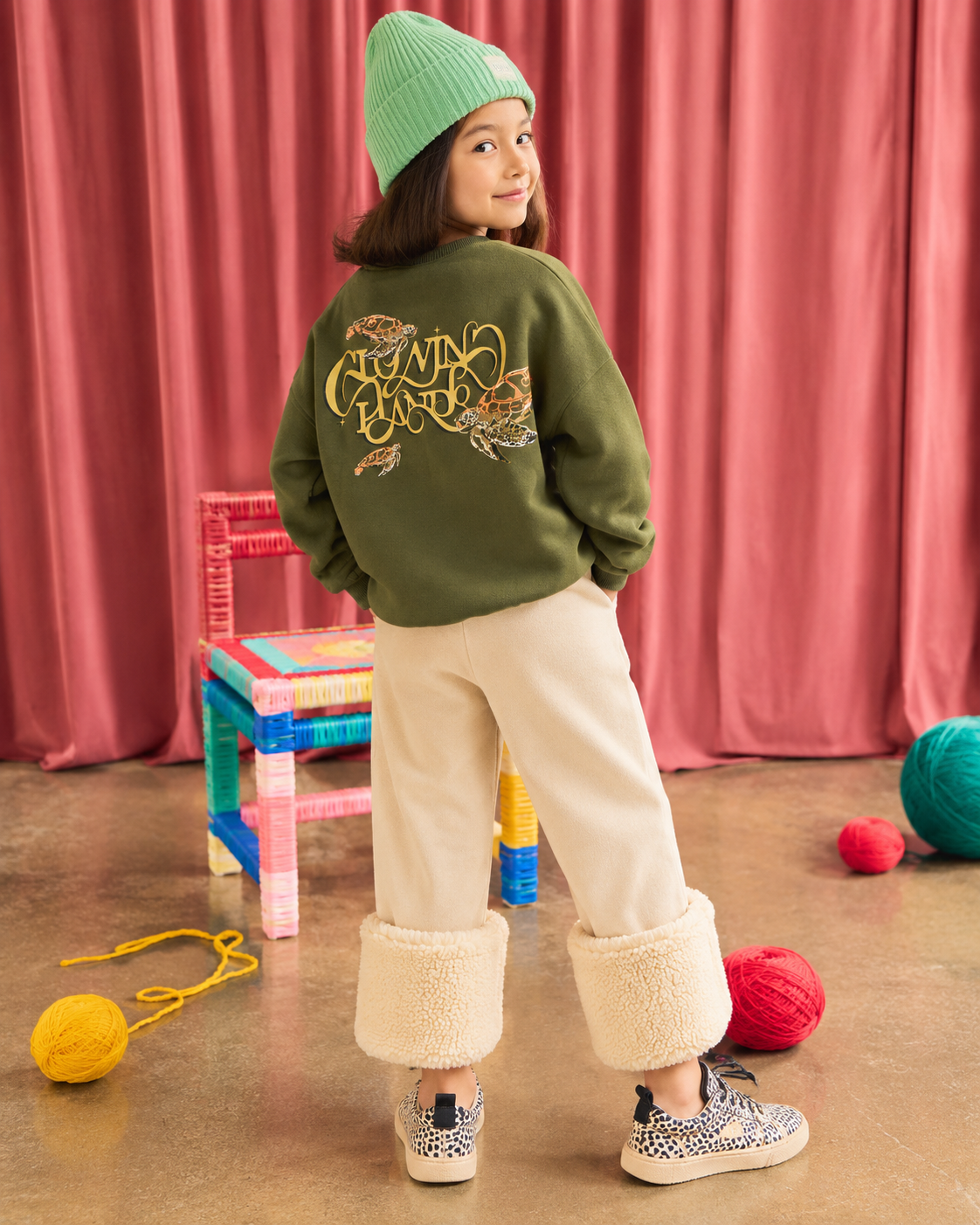 Olive Turtle Kids' Sweatshirt