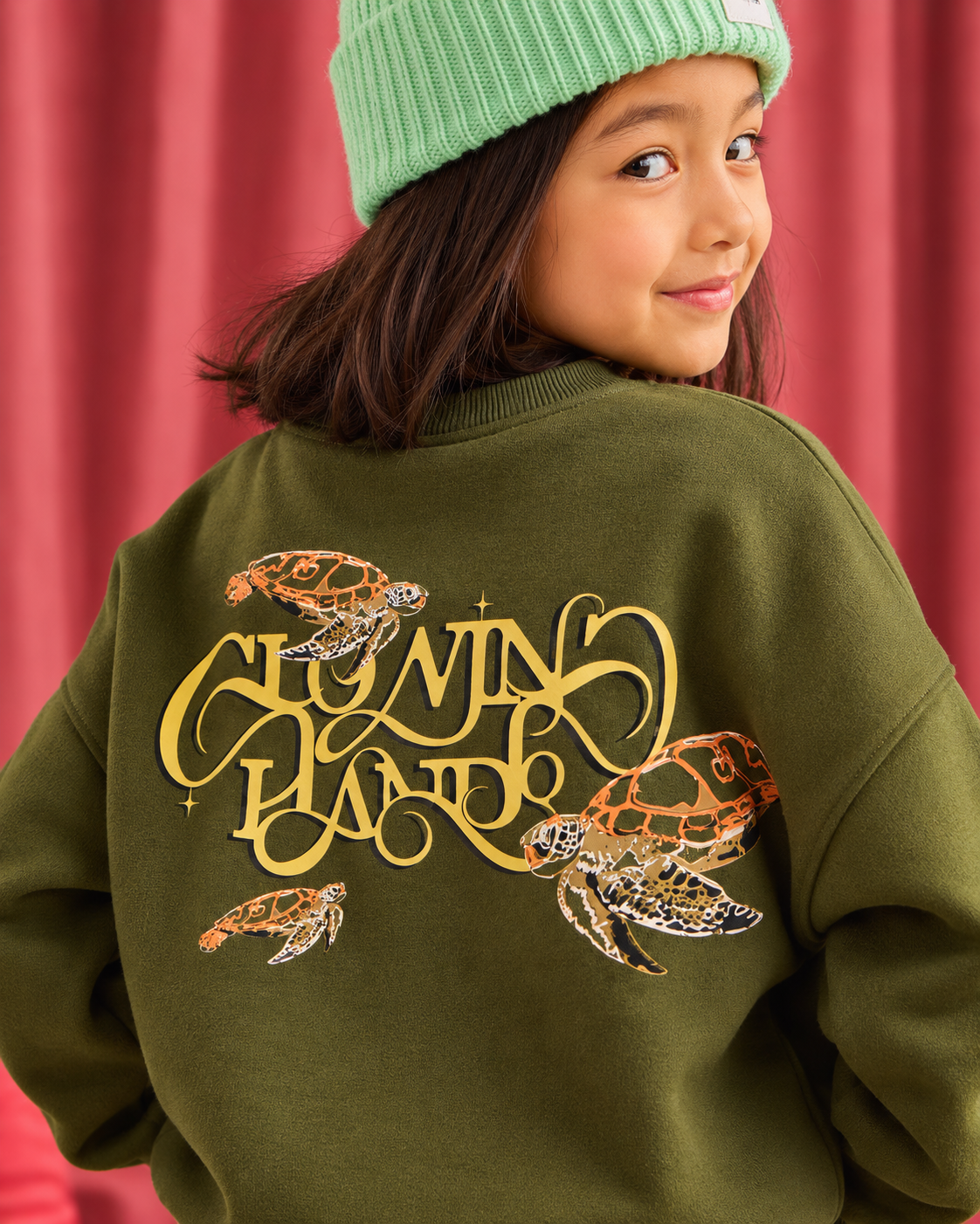 Olive Turtle Kids' Sweatshirt