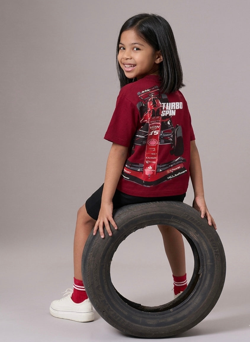 Maroon Car Kids’ T-Shirt