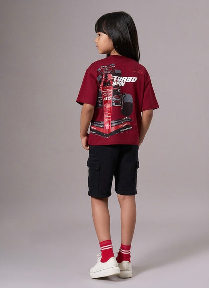 Maroon Car Kids’ T-Shirt