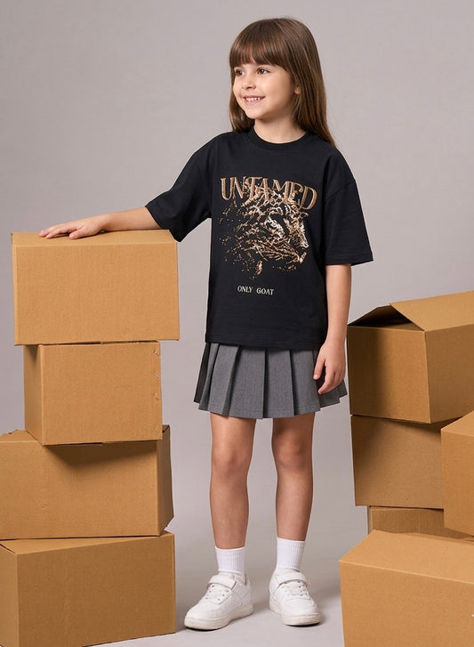 Black Leopard Kids’ T-Shirt