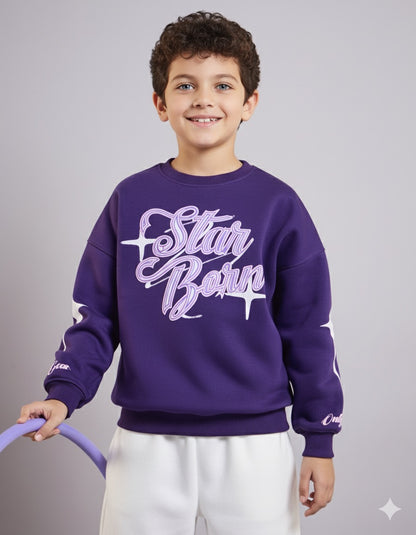 Purple Starborn Kids' Sweatshirt