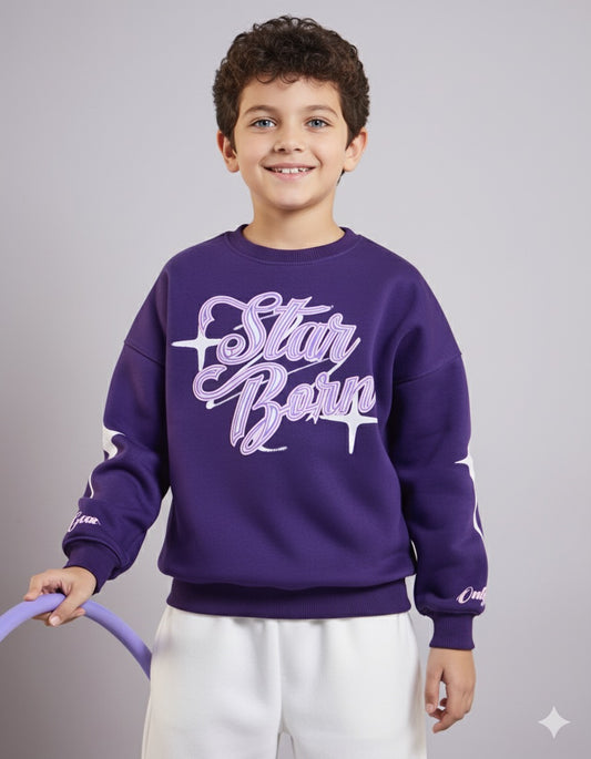 Purple Starborn Kids' Sweatshirt