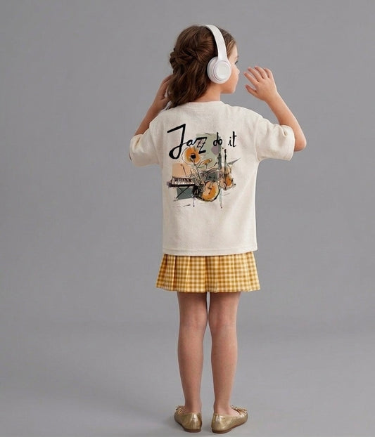 White Jazz Do It Music Kids’ T-Shirt