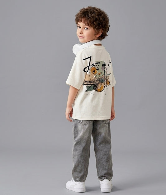 White Jazz Do It Music Kids’ T-Shirt