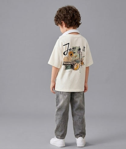 White Jazz Do It Music Kids’ T-Shirt
