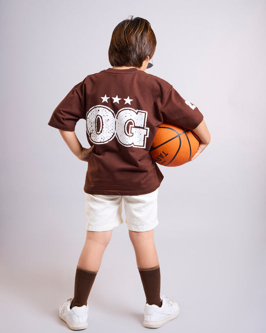 Brown OG Jersey - Kids' T-shirt