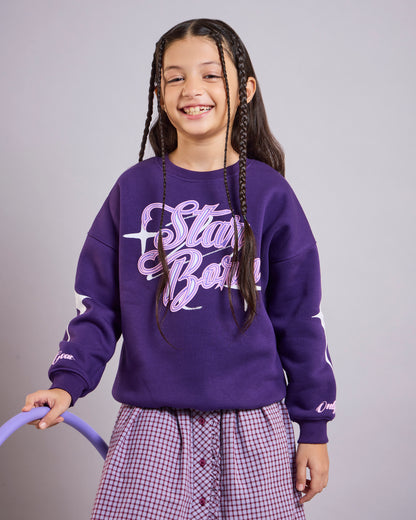 Purple Starborn Kids' Sweatshirt