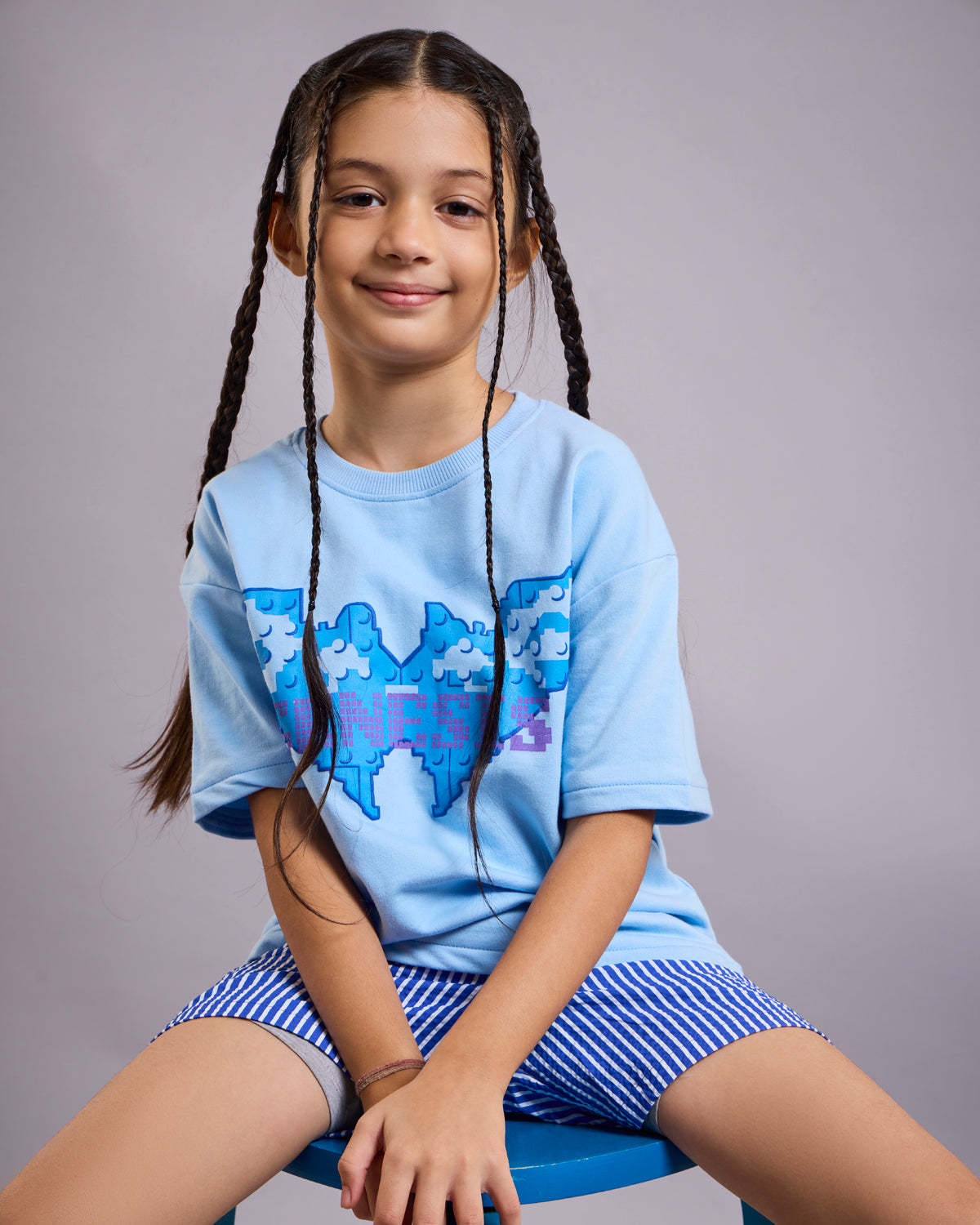 Genesis Butterfly – Sky Blue Kids’ T-Shirt