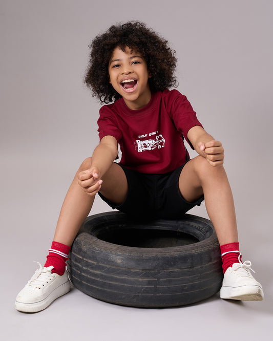 Maroon Car Kids’ T-Shirt