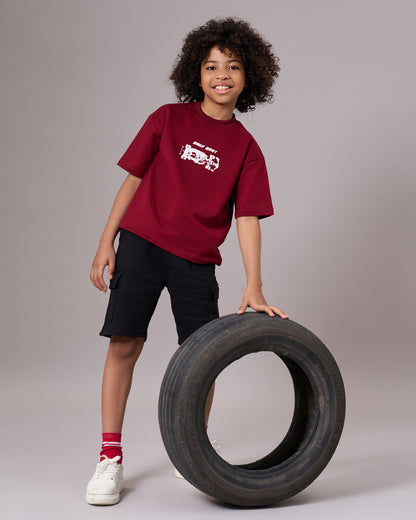 Maroon Car Kids’ T-Shirt