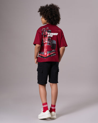 Maroon Car Kids’ T-Shirt