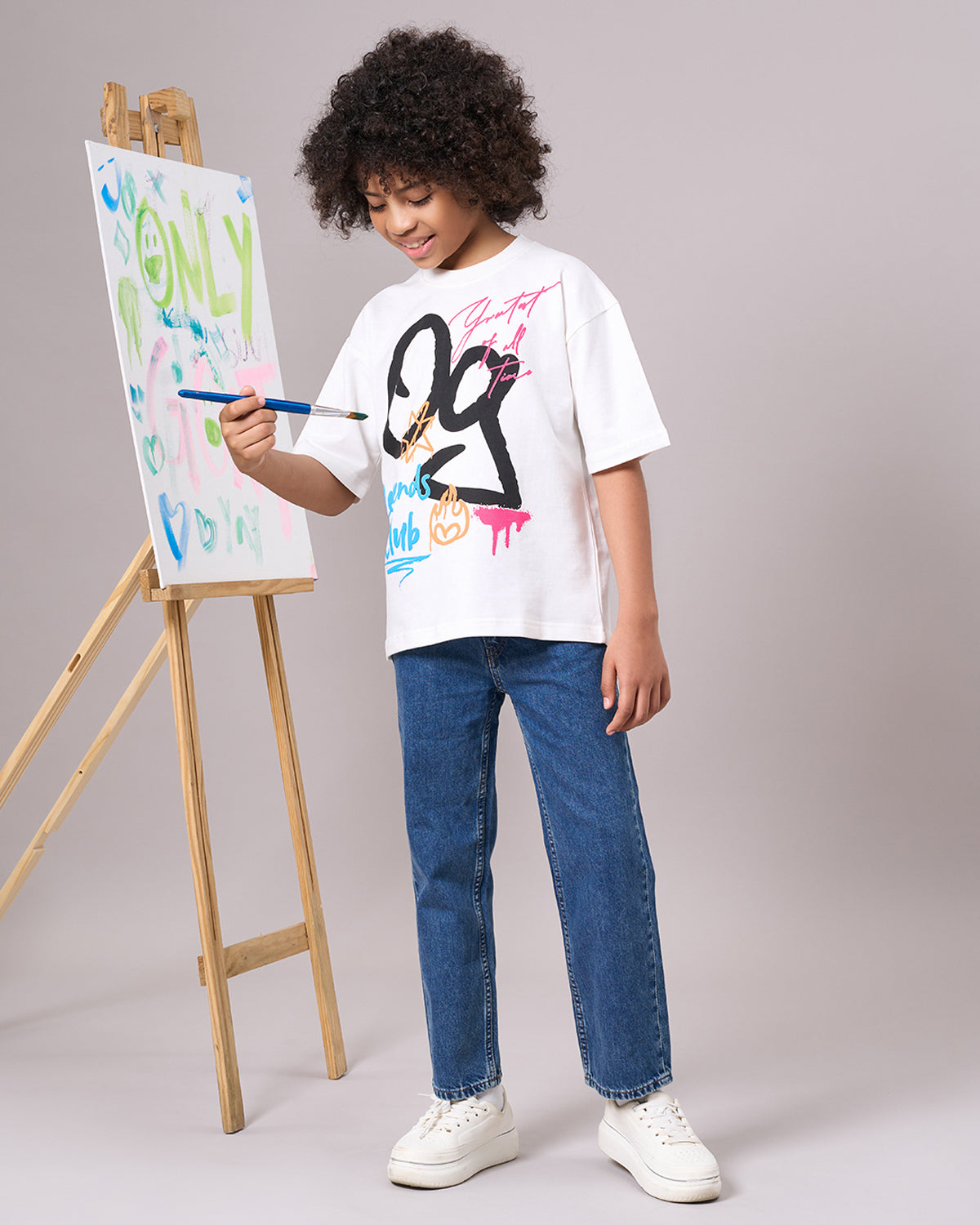 White OG Scribble Kids’ T-Shirt