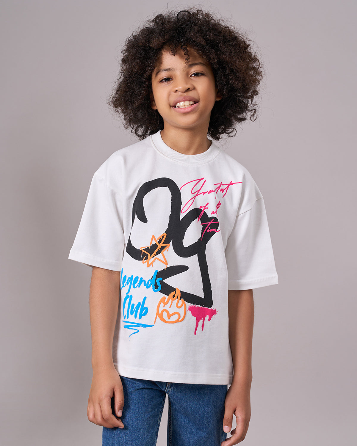 White OG Scribble Kids’ T-Shirt
