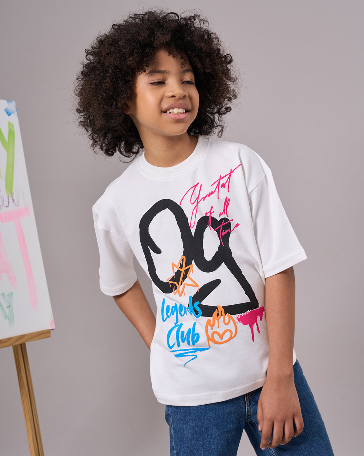 White OG Scribble Kids’ T-Shirt