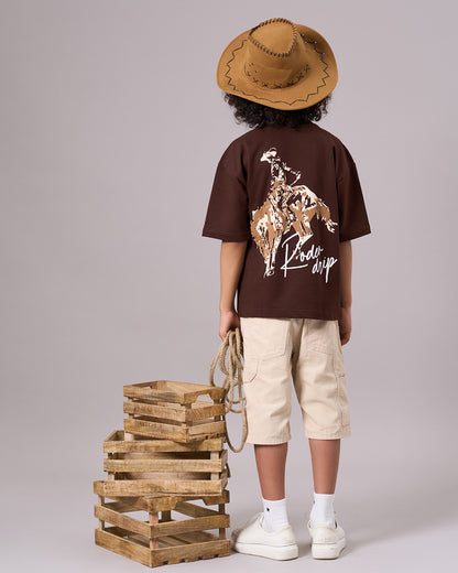 Brown Cowboy Kids’ T-Shirt