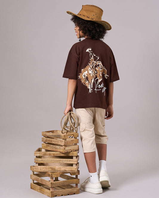 Brown Cowboy Kids’ T-Shirt