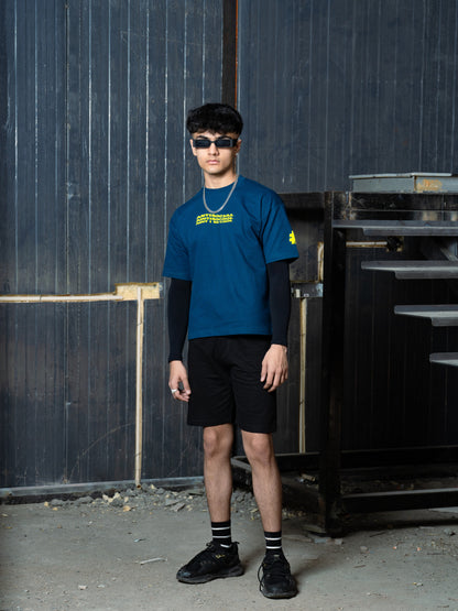 Teal Anti social T-shirt