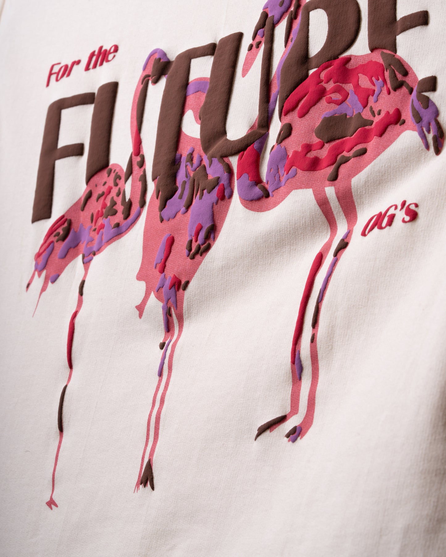 Beige(Cream) Flamingo- Kids' T-shirt