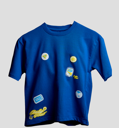 Royal blue Patchwork –Kids’ T-Shirt