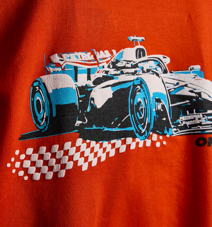 Orange Superfly –Car Print Kids' T-Shirt